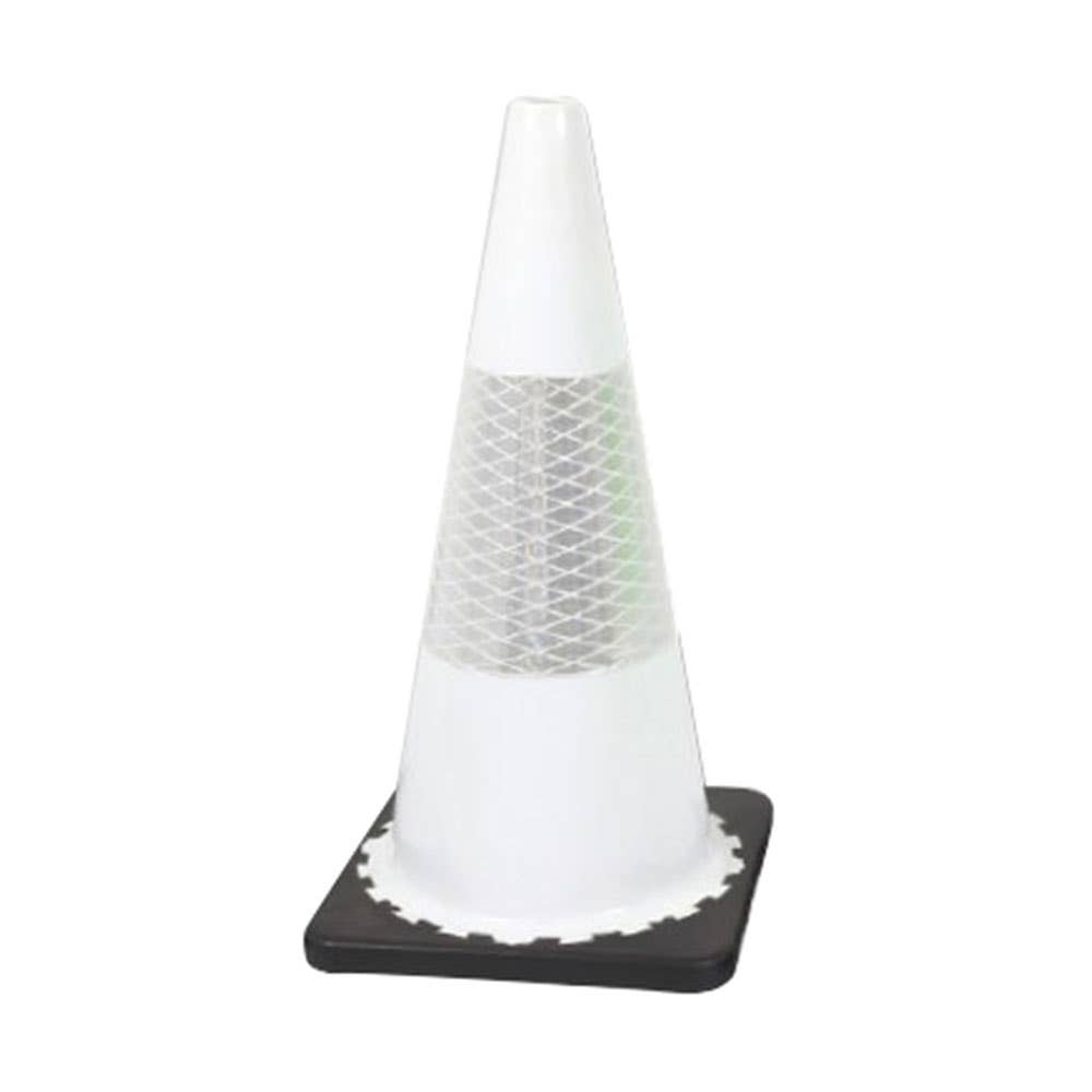 Hi-Vis Reflective Traffic Cone White 700mm 3.2kg 542367 A3807