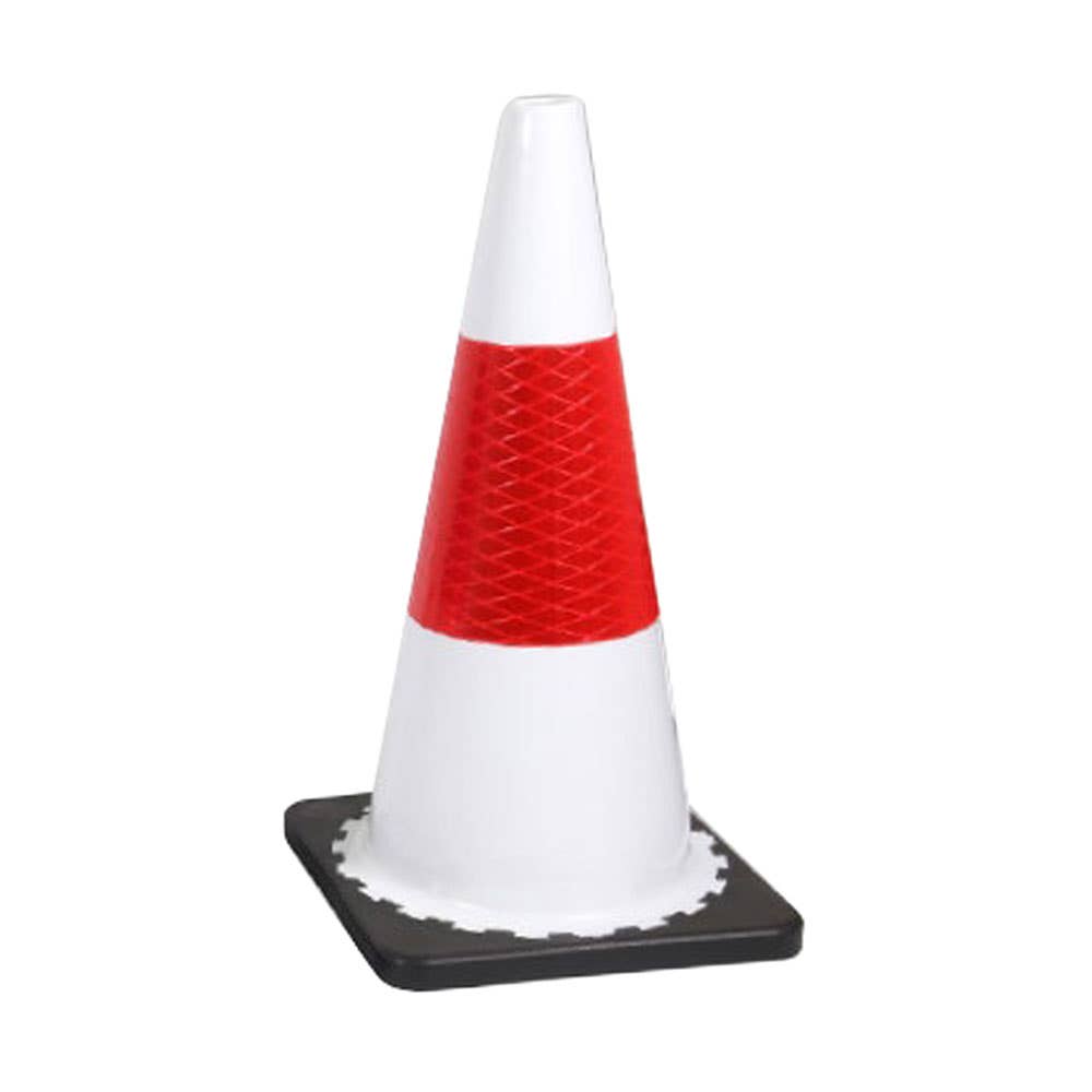 Hi-Vis Reflective Traffic Cone White & Red 700mm 3.2kg 506615 A3810