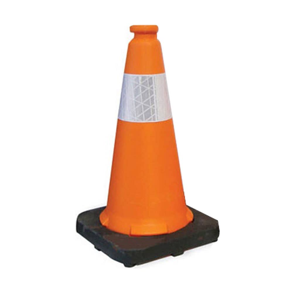 Economy Reflective Traffic Cone Orange 450mm 534164 A4955
