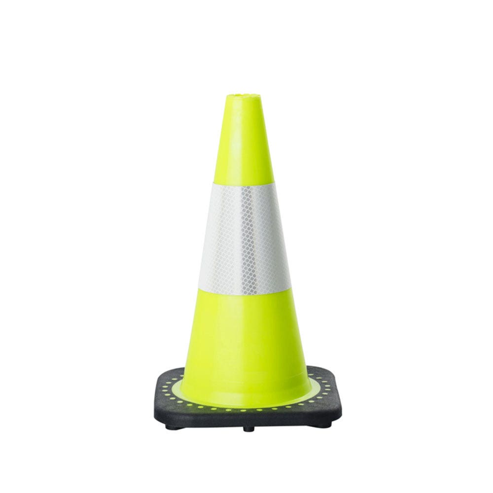 Traffic Cone 450mm Green Reflective 90160090 CO1221R