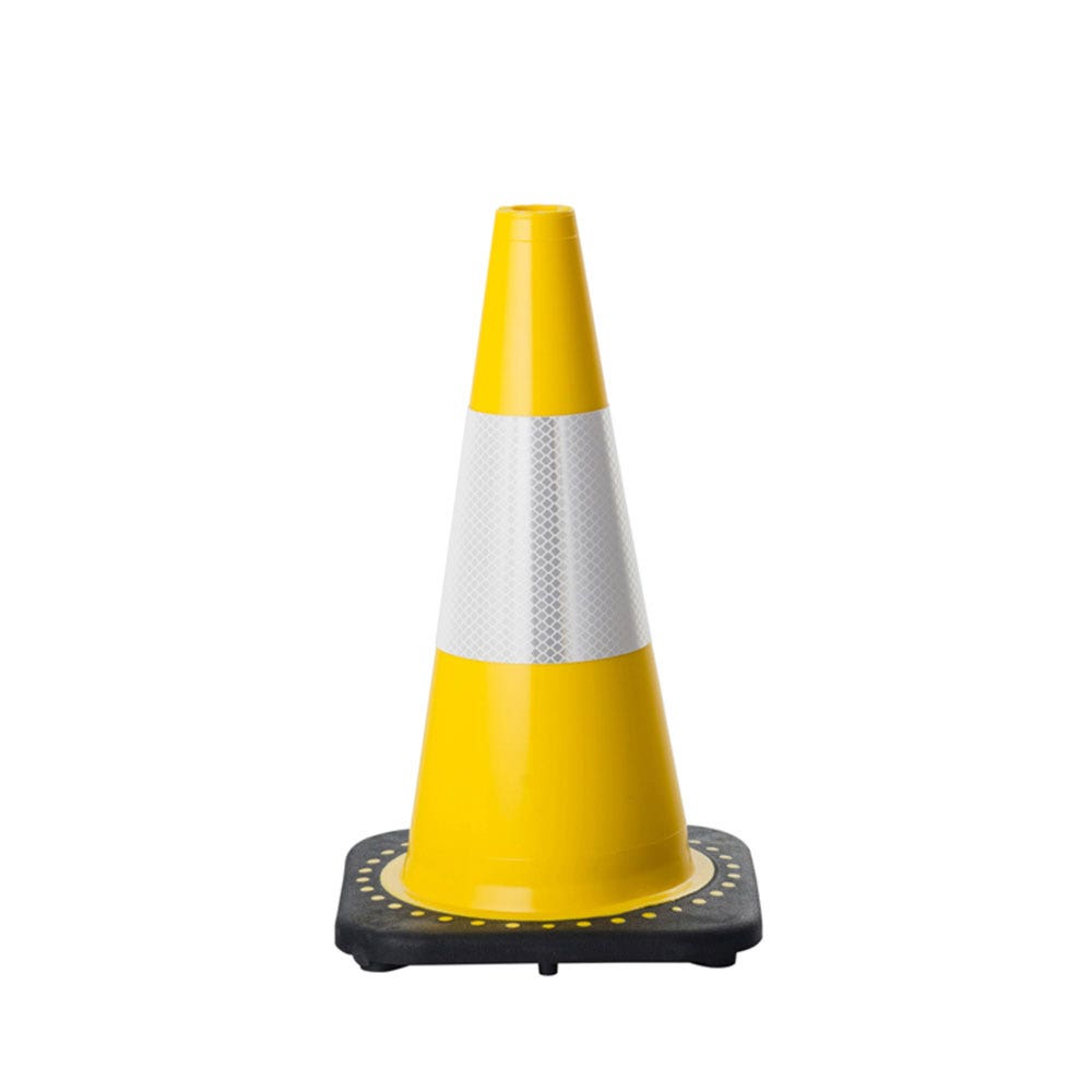 Traffic Cone Yellow 450mm Reflective 90160030 CO1223