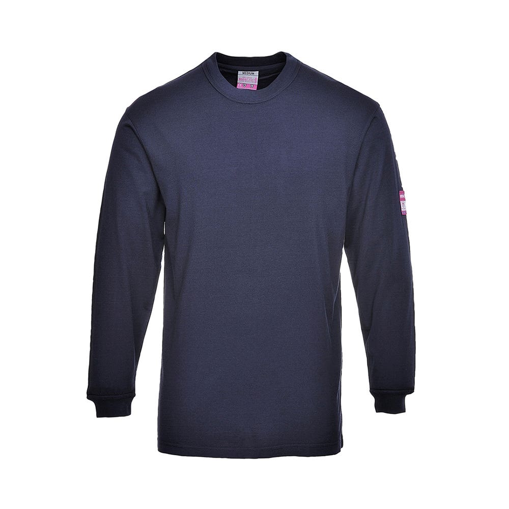 T-Shirt Knit Anti-Static FR Long Sleeve T-Shirt FR11  2XL Navy FR11 40073472 FR11