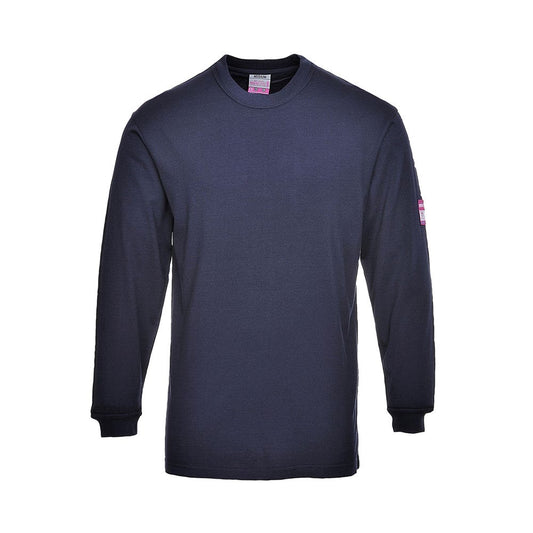 T-Shirt Knit Anti-Static FR Long Sleeve T-Shirt FR11  2XL Navy FR11 40073472 FR11