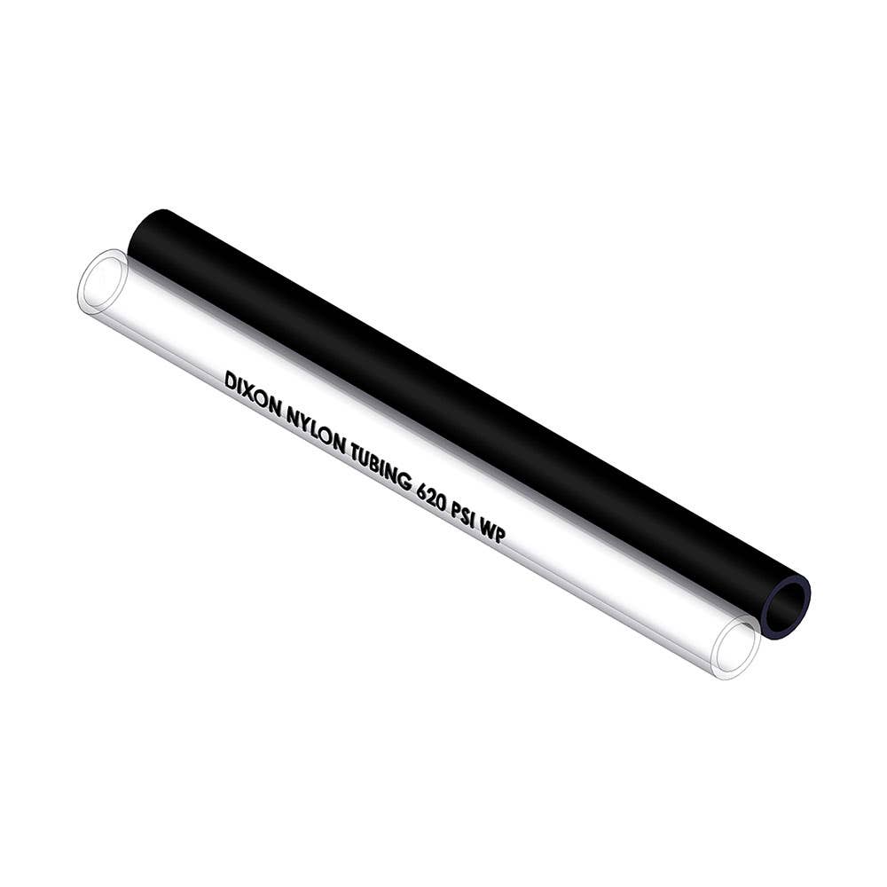 PVC Flexible Nylon 12 Tubing Black 1/4 x 100m 270383 NYI006100