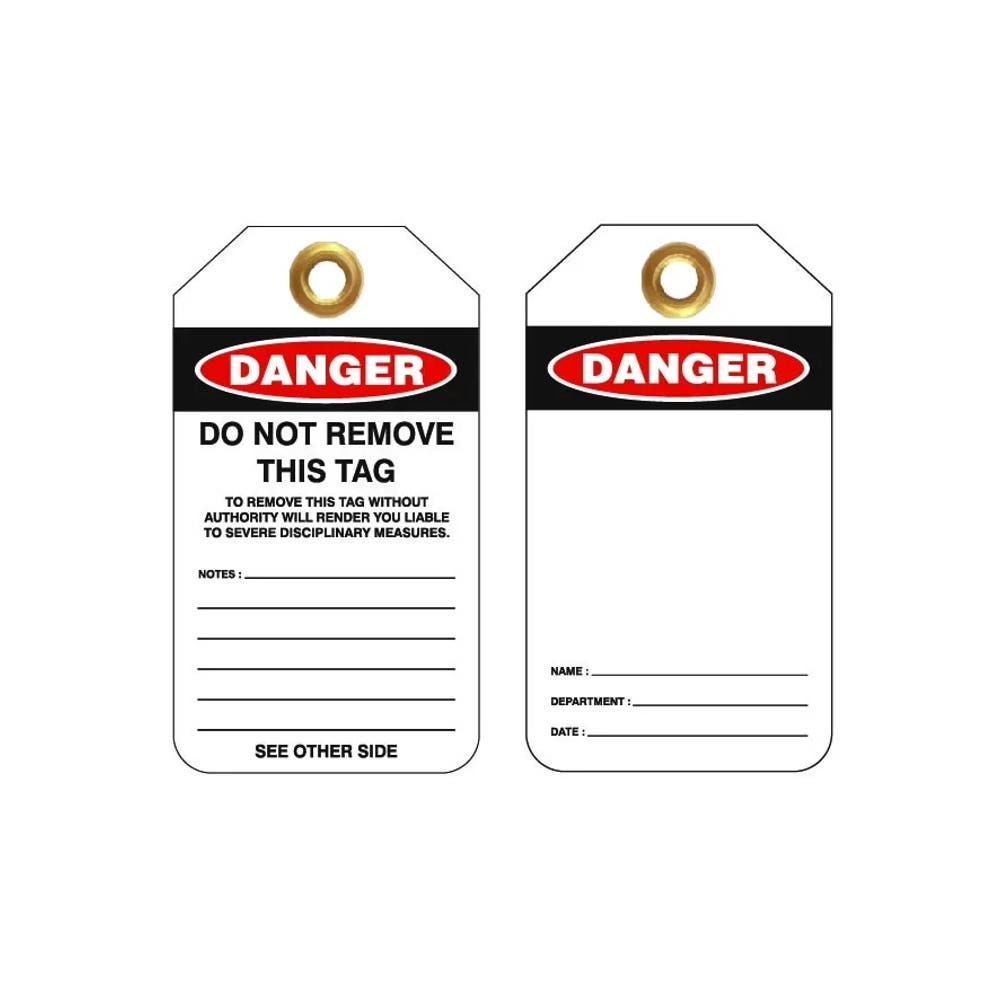 Tag DANGER Heavy Duty PVC 80mm X 140mm 25pk_477143_UDT305