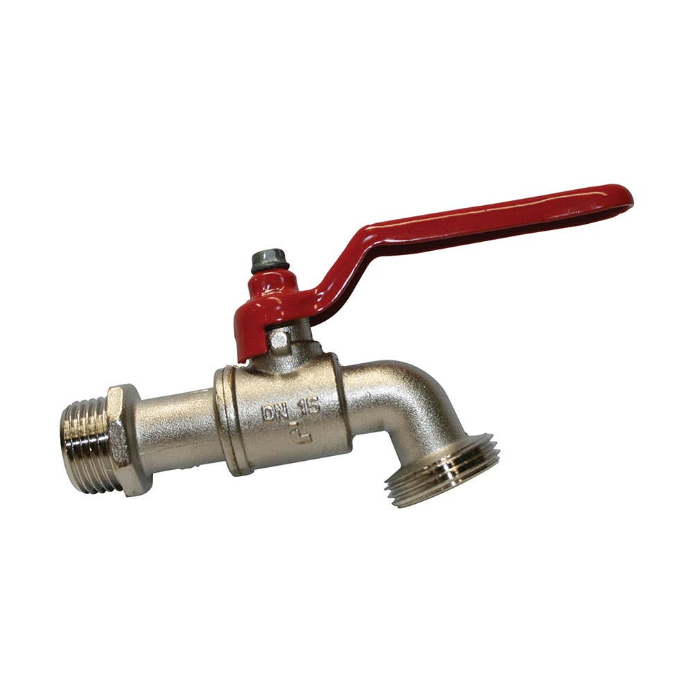 Bibcock Ball Valve Female BSP 15 x 20mm 226732 BB015020
