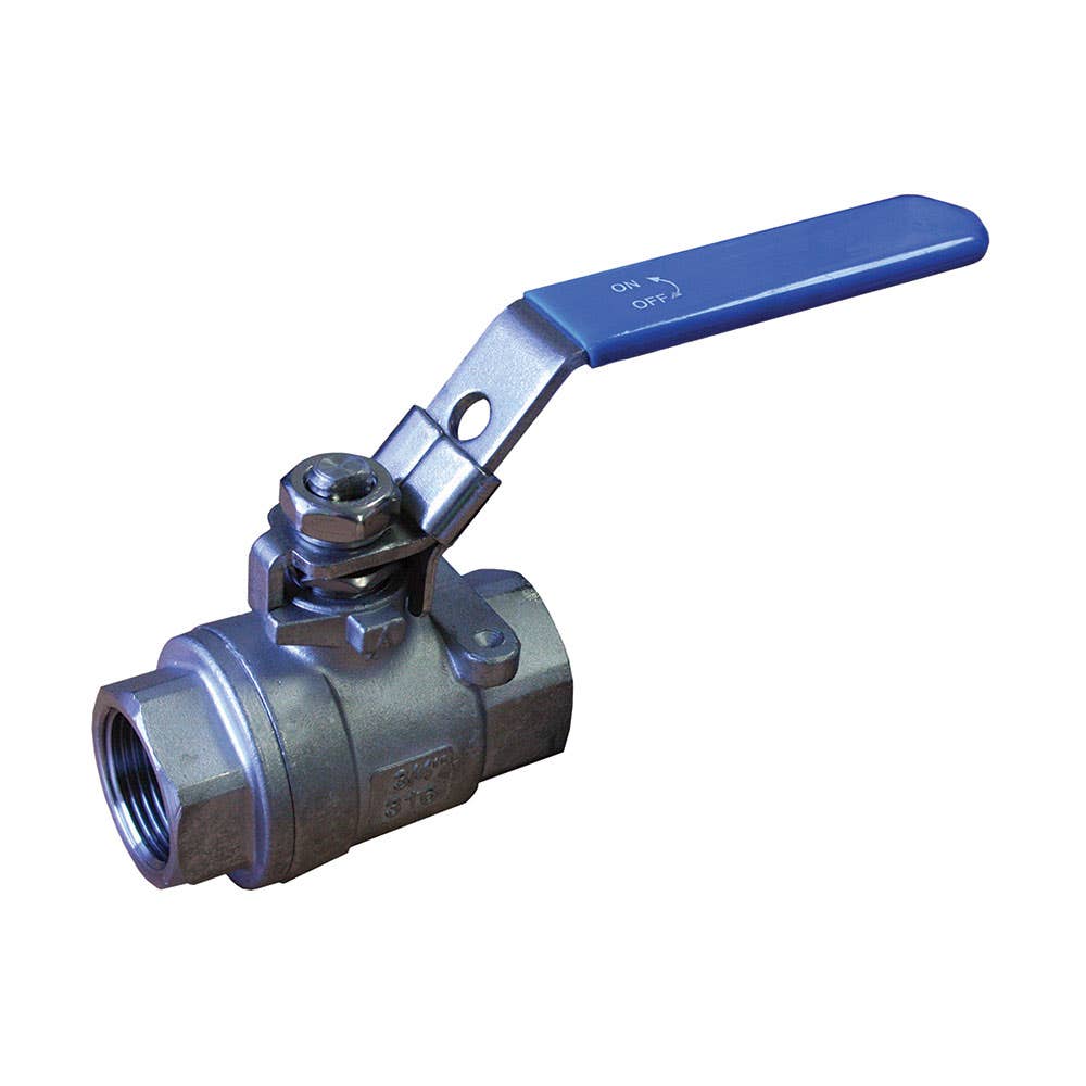 2pce Ball Valve Stainless Steel Female BSP (1) 25mm 311750 SS2P-25MM