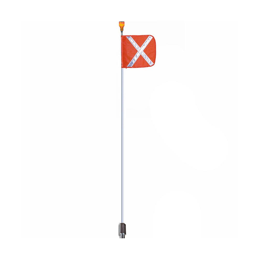 Safety Aerial Whip with Reflective X Flag and LED Light 1.2m 95288268 DFX1200