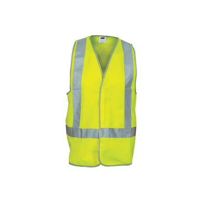 3804 Hi-Vis H Taped Safety Vest Yellow L 504479 3804-Y-L