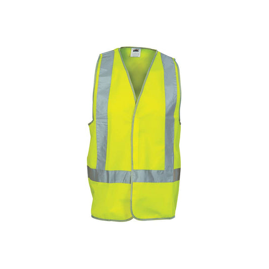 3804 Hi-Vis H Taped Safety Vest Yellow L 504479 3804-Y-L