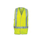Vest Safety Large Yellow 120gsm Polyester CSR Tape X Back Hi Vis D/N Velcro 217895 3805-Y-L