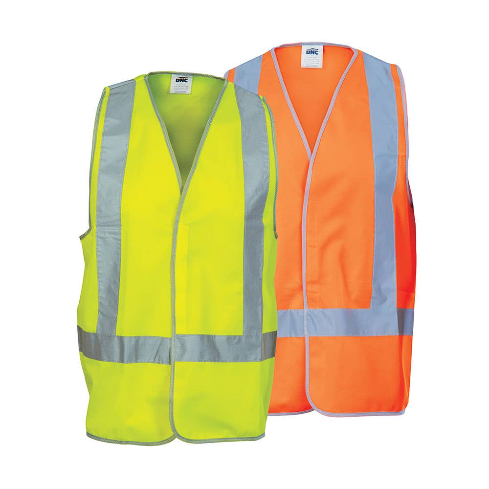 3805 Hi-Vis Day/Night X Back Taped Safety Vest 120gsm 3805
