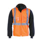 Jacket 200D Poly PVC CSR Tape X Back Hi Vis D/N 4-In-1 Orange/Navy 5XL 40004808 3994-O/N-5XL