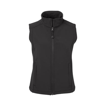 3JLV1 Womens Layer Soft Shell Black Vest 3JLV1