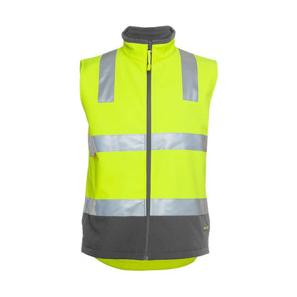 JBS Softshell Vest W/Tape-Lime/Charcoal-M 36014044 6D4LK-LIM/CHA-M