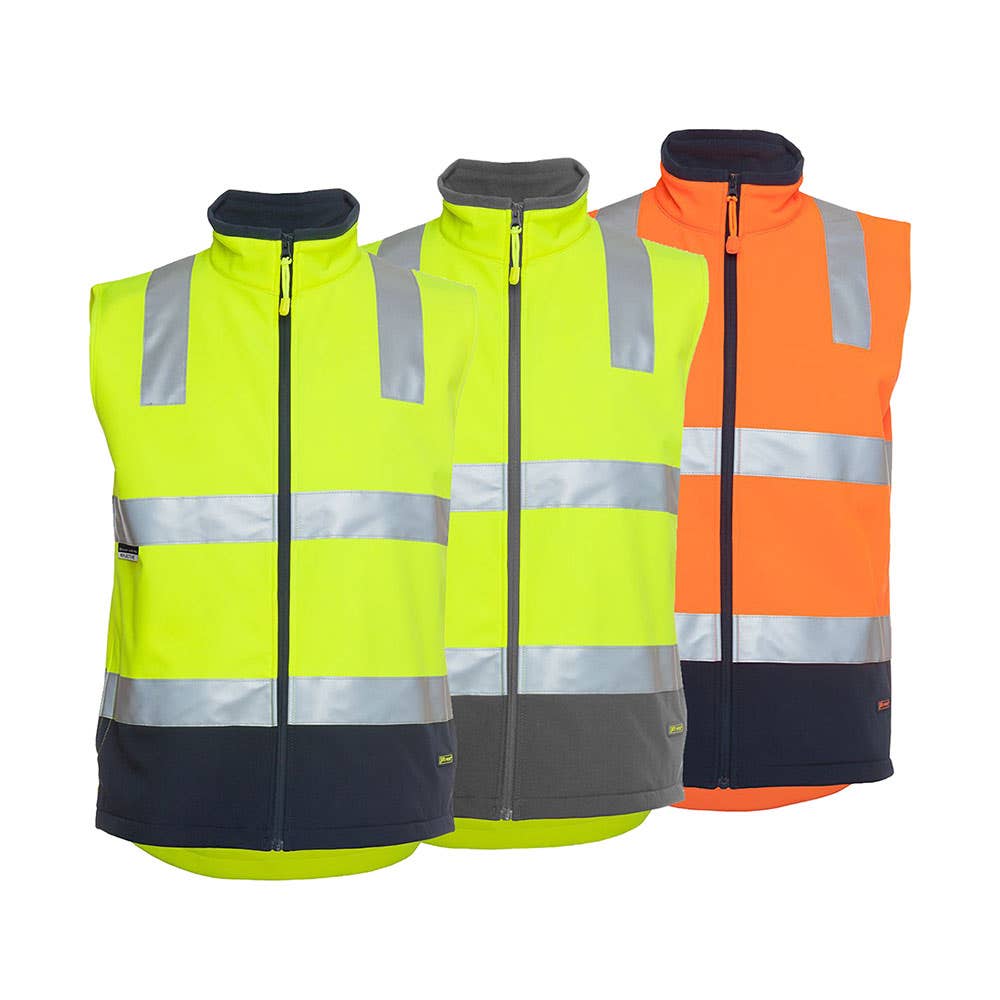 6D4LK Hi-Vis Day/Night Soft Shell Vest 320gsm 6D4LK