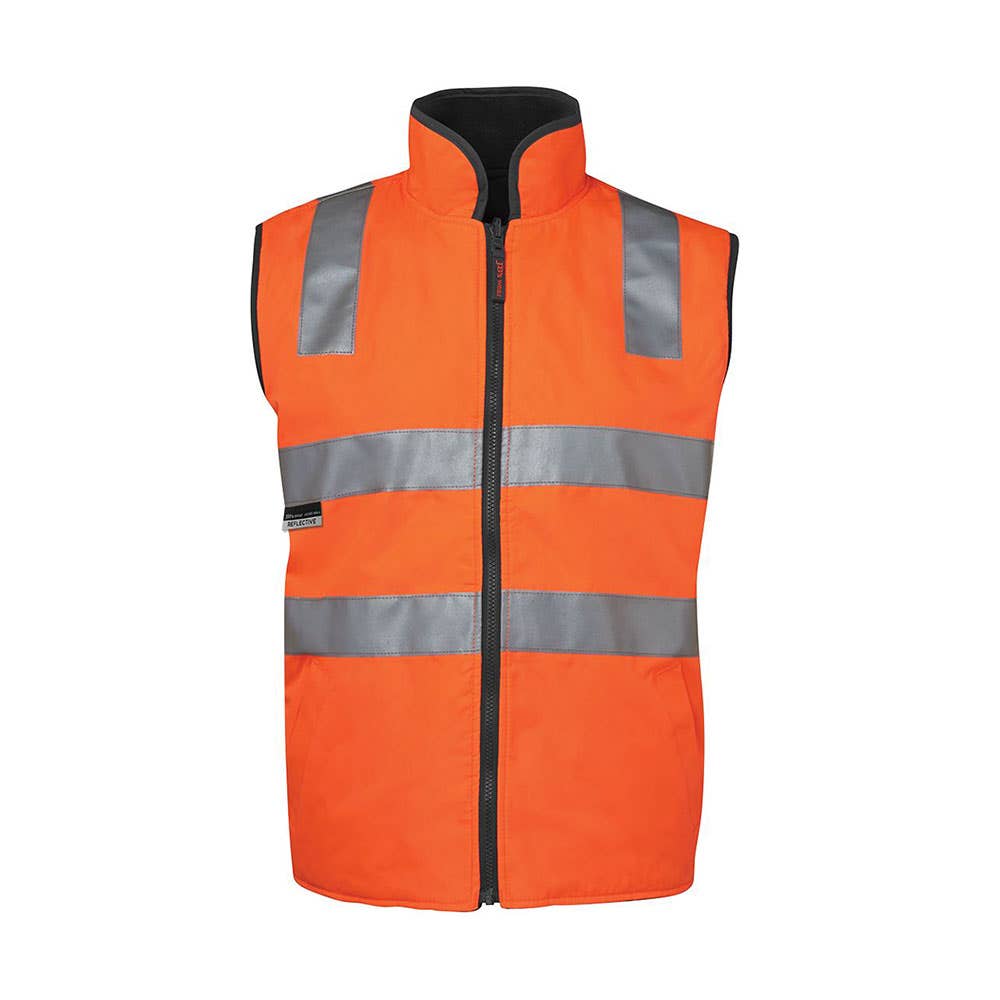 Reversible Vest Taped Orange/Black - 2XL 36014049 6D4RV-ORA/BLK-2XL