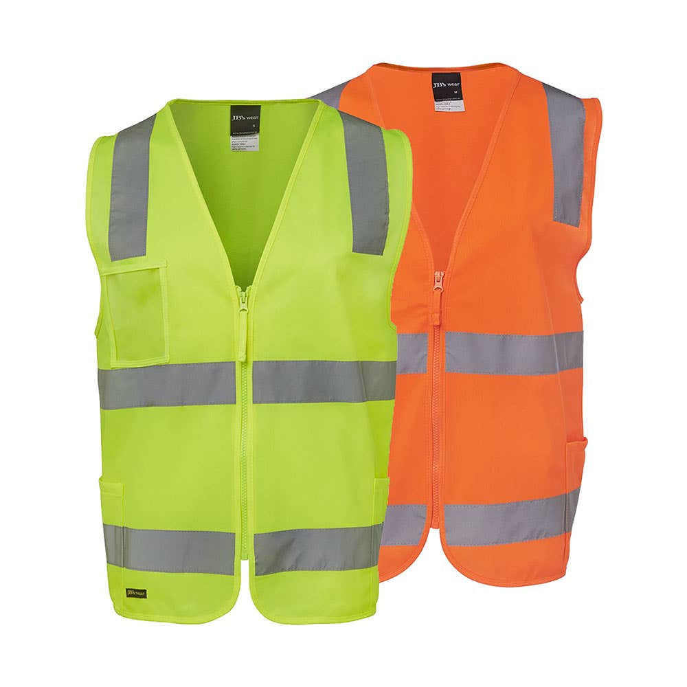 6DNSZ Hi-Vis Safety Vest Zip-Front JB6DNSZ