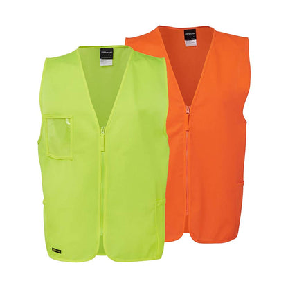 6HVSZ Hi-Vis Day Zip-Up Safety Vest United Rentals UR6HVSZ