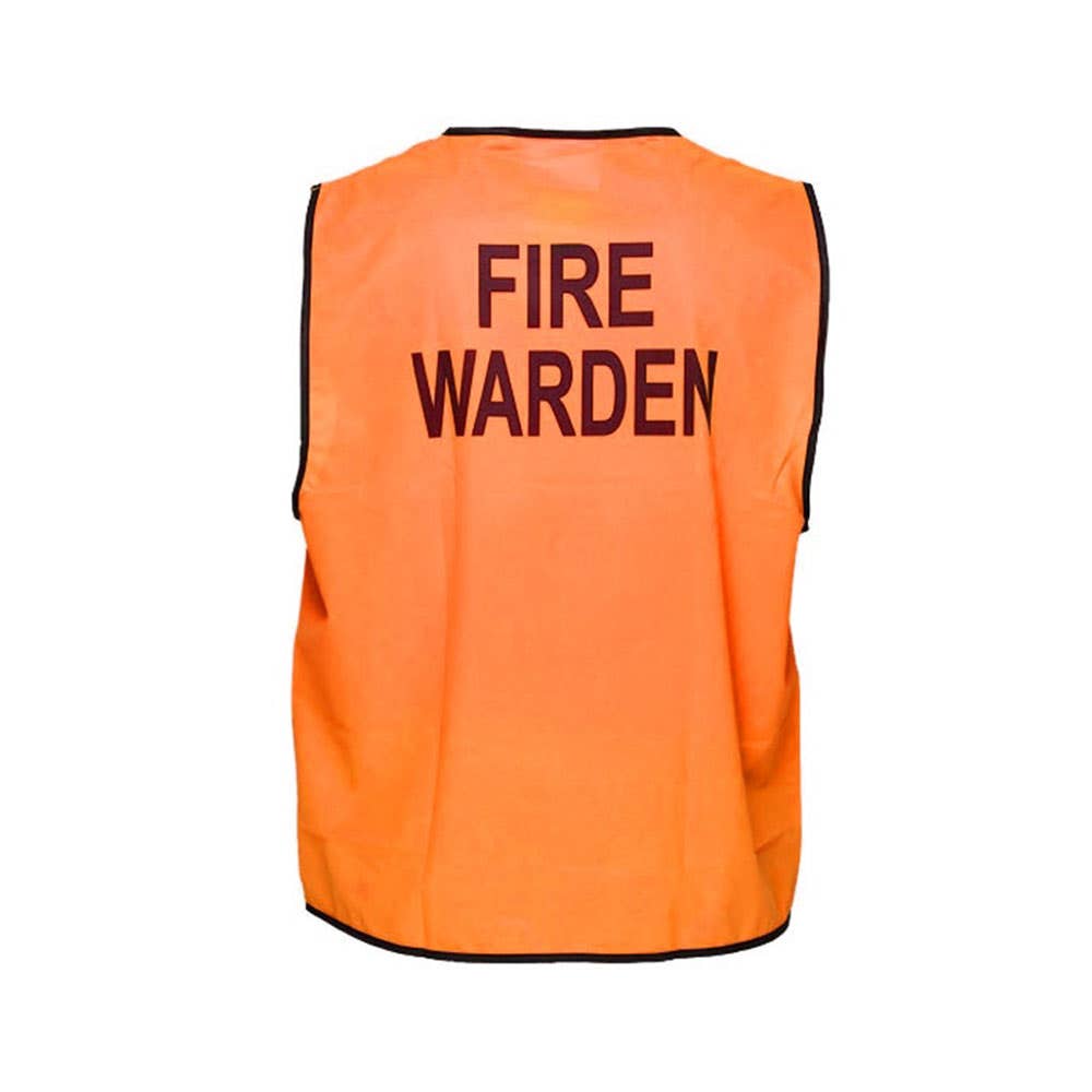 Fire Warden Hi-Vis Safety Vest Orange XL 526857 A3966XL