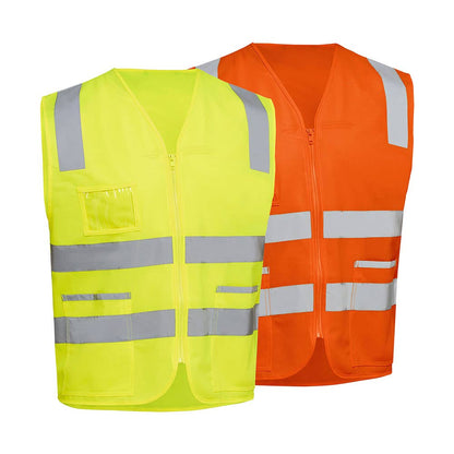 BV0341T Hi-Vis Taped Zip Safety Vest 120gsm BLWSBV0341T