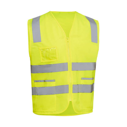 BV0341T Hi-Vis Taped Zip Safety Vest 120gsm Yellow 2XL 40050392 BV0341T BF512XL