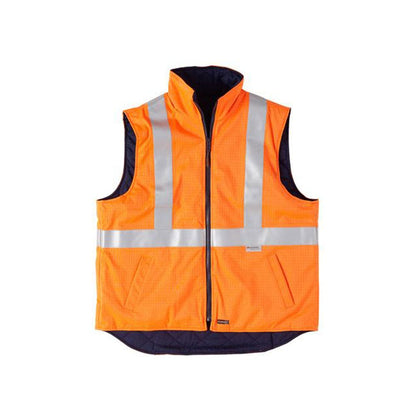 5158 Hi-Vis Fire Retardant Day/Night Safety Vest Platinum Taped 5158