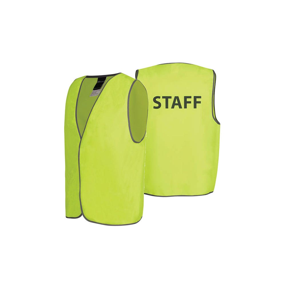6HVS6 Hi-Vis Daytime Safety Vest Staff JB6HVS6