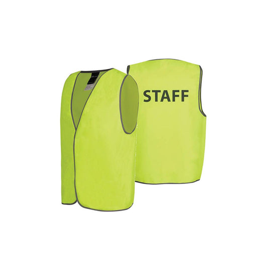 6HVS6 Hi-Vis Daytime Safety Vest Staff JB6HVS6