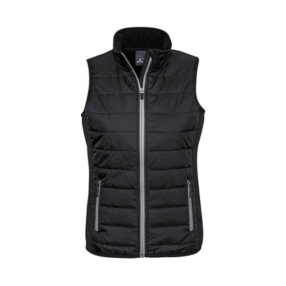 Vest Tech Ladies Stealth Black / Grey Medium J616L Biz Collection 518765 J616L-BLK/GRY-M