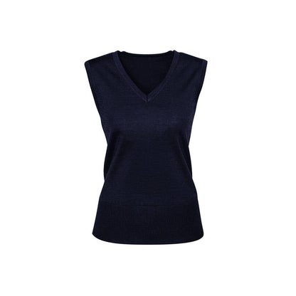 Vest Women Milano V-Neck Wool Blend 2XL Navy_40053327_LV619L_2XL_Navy