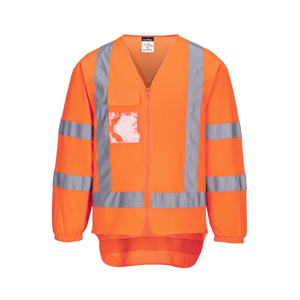 Vest Safety Long Sleeve Hi Vis Fluoro Orange TTMC 5XL_560503_TM309-ORR-5XL