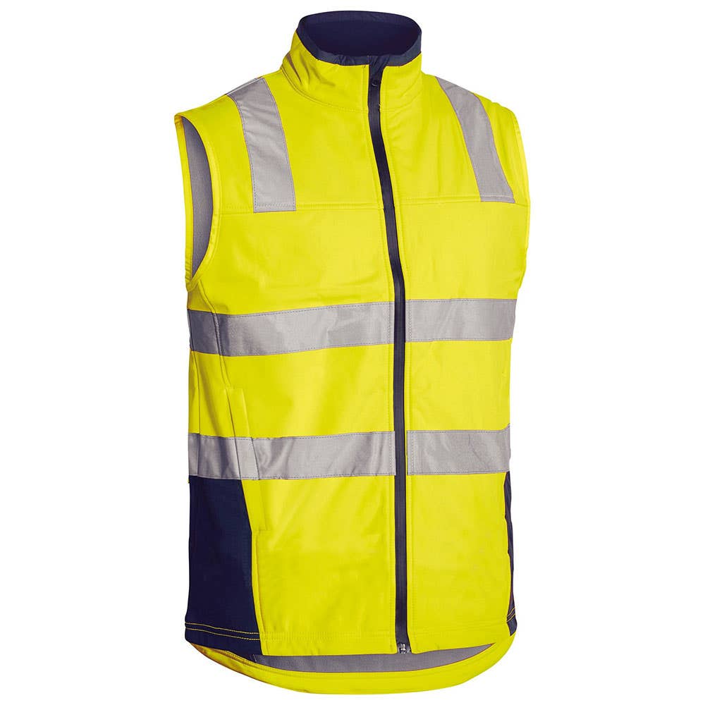 BV0348T Soft Shell Poly 310gsm Tape Vest + BUMA/Stanwell/CPA Logos & Name BUMABV0348TCPA