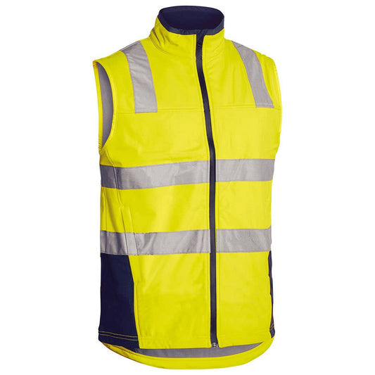 BV0348T Soft Shell Poly 310gsm Tape Vest + BUMA/Stanwell/CPA Logos & Name BUMABV0348TCPA