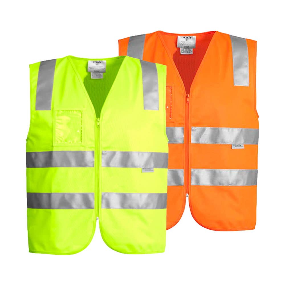 ZV998 Hi-Vis Day/Night Zip-Up Safety Vest ZV998
