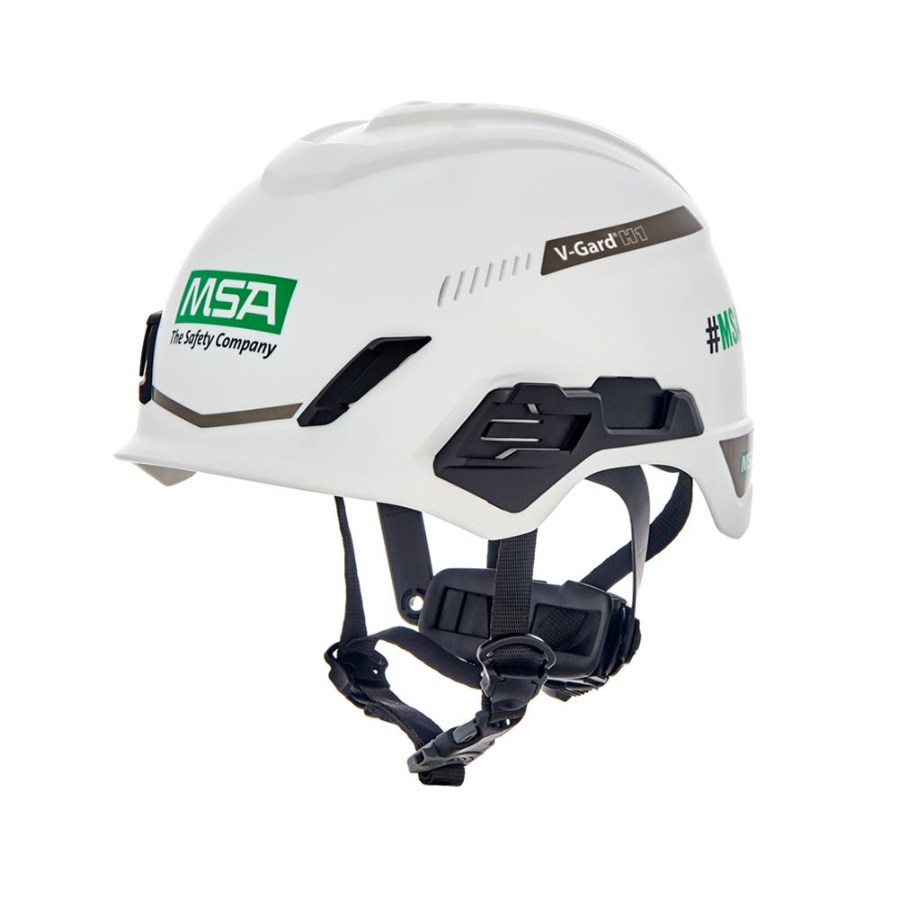 V-gard H1 Safety Helmet Trivent WHITE Fas-Trac III Pivot 472755 10194783