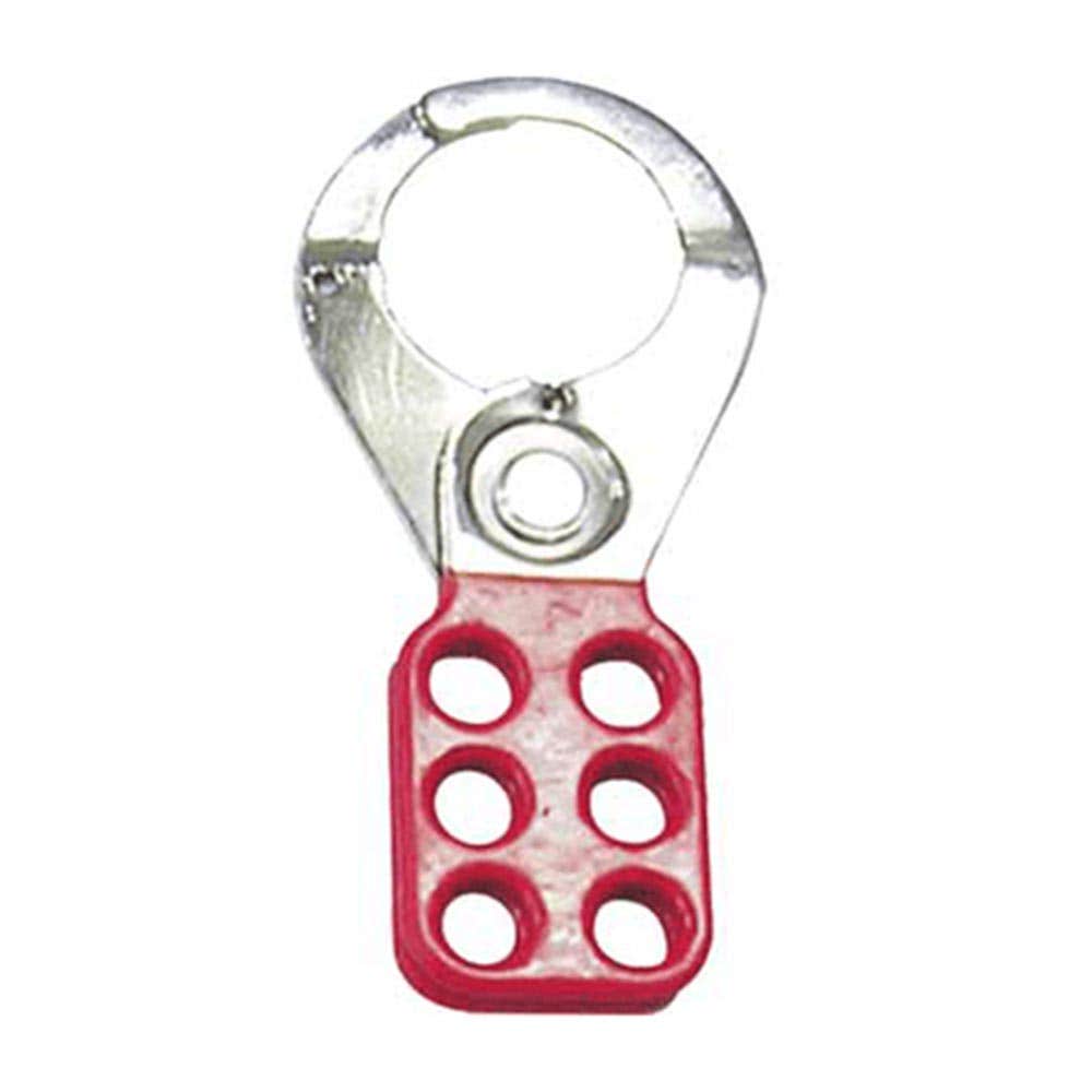 VINYL COATED 6 HASP WITH 38MM DIAMETER JAWS - RED 36021653 MAX-LKH02