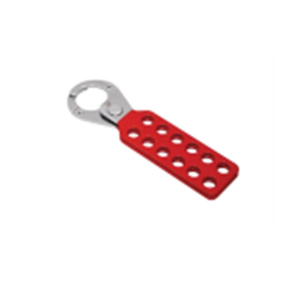 Vinyl Coated Red Hasp 25mm 12 Hole 36021647 MAX-LKH04