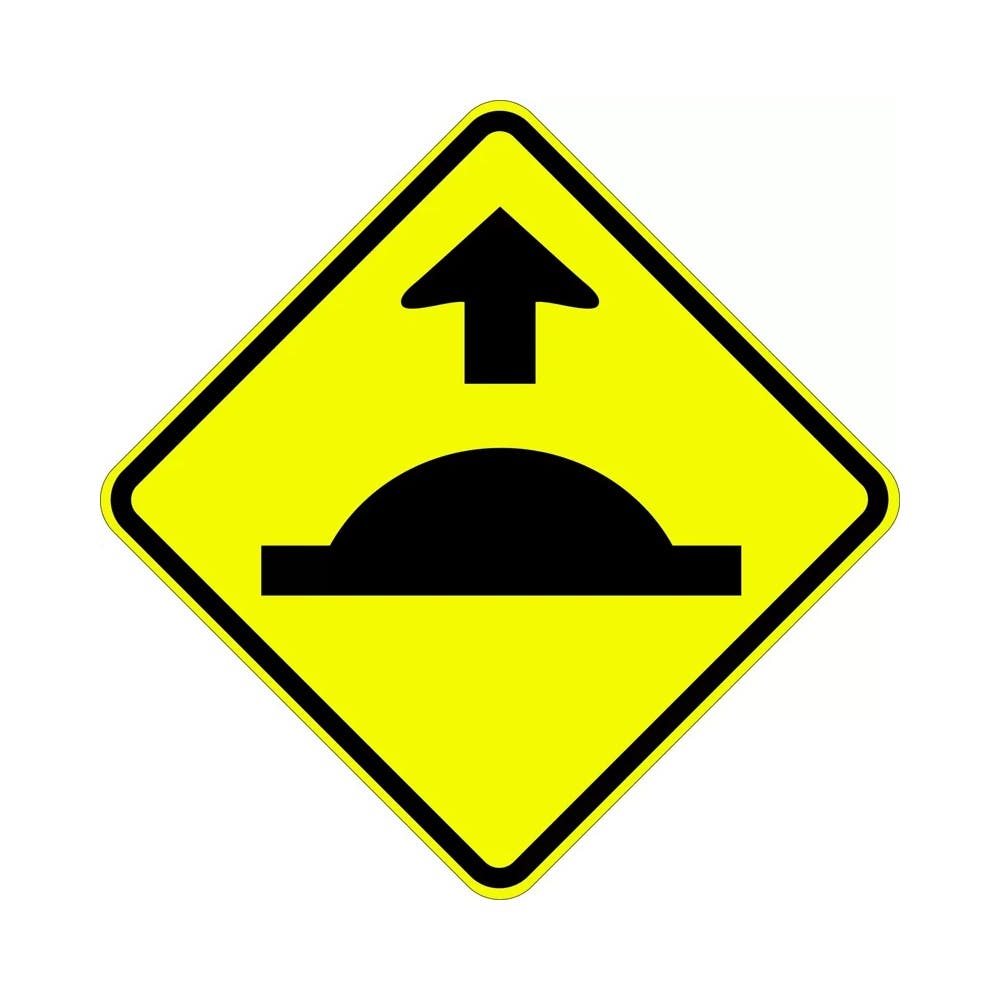 Sign Road Humps Ahead Picto Aluminium C1 Reflective 750 X 750mm_416883_W3-4B