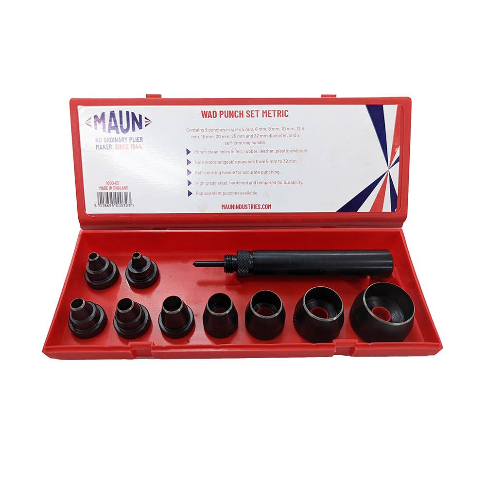 10 Piece Wad Punch Set Metric 3023002 505987