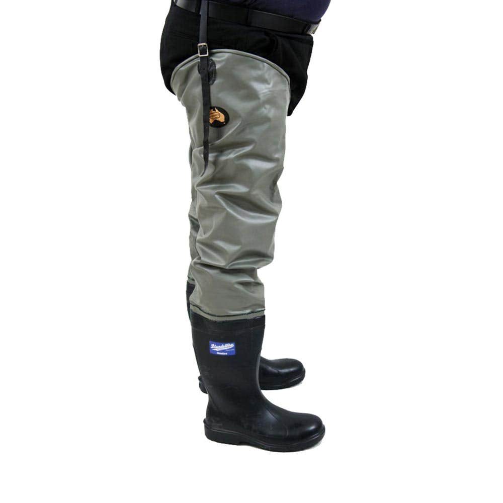 Full Length Waders With Safety Gumboots Size L/10 90011038 6FLBBSL10