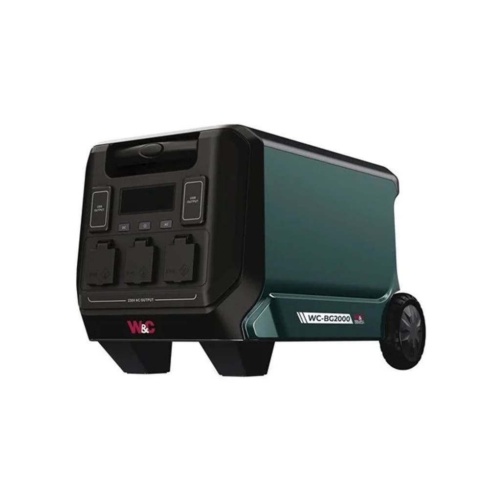 Portable Power Station LiFePO4 2000W 1843Wh   Green/Grey WC-BG2000_40064877_WC-BG2000