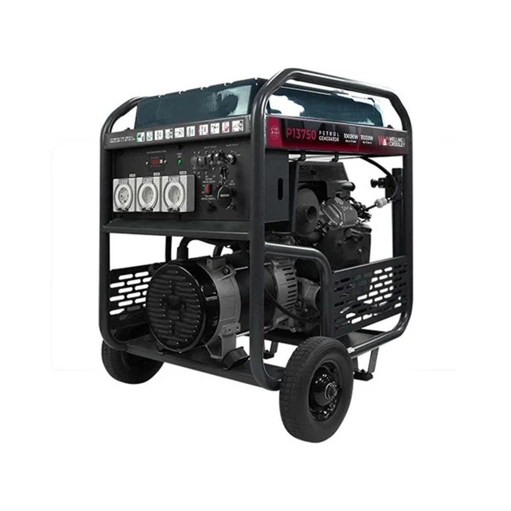 Generator 13.75kVA Open-Frame AVR Petrol E/S   Green/Grey WC-P13750_40064869_WC-P13750