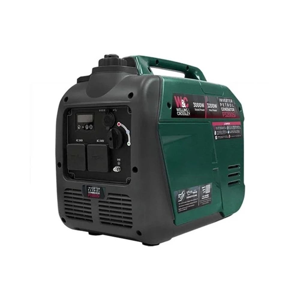 Generator 3200W Silent Inverter Petrol   Green/Black WC-P3200SI_40064871_WC-P3200SI