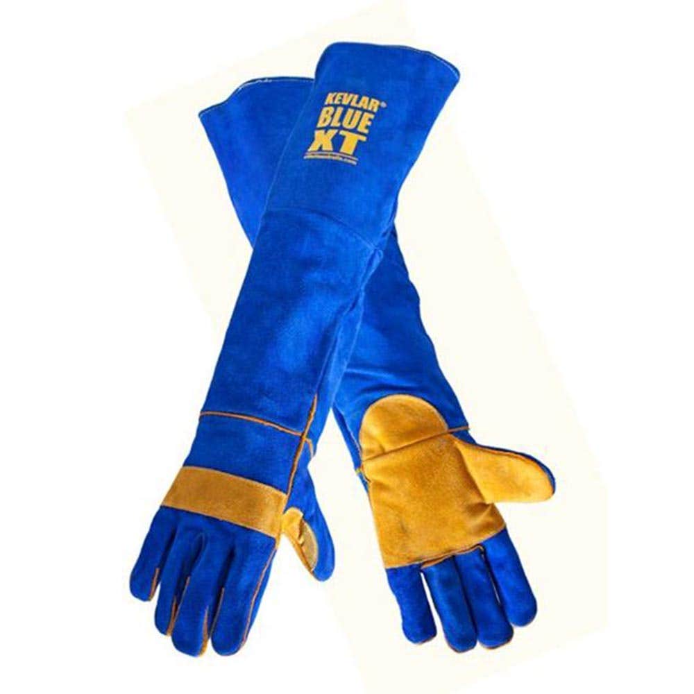 Kevlar&reg; Blue XT Leather Welding Gloves Long Cuff 79905094 300RKBXT