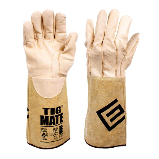 TigMate&reg; XT Soft Touch Leather TIG Welding Gloves Long Cuff Medium 79905088 TIG16M