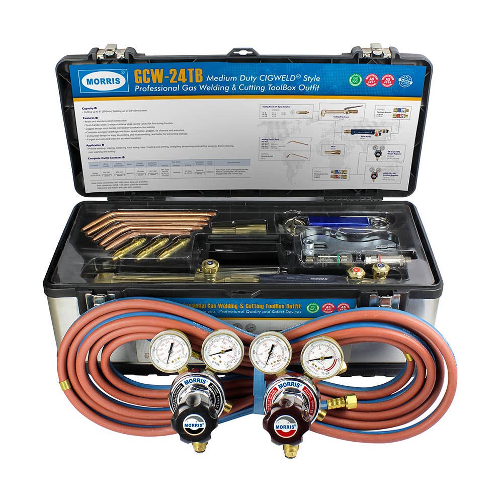 Oxy/Acetylene Gas Welding & Cutting Kit 71410030 GCW-24TB