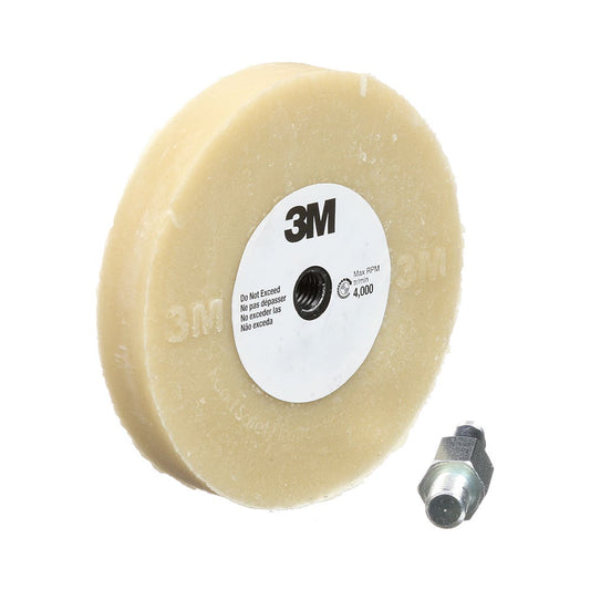 3M Stripe Off Wheel 07498 4 In X 5/8 In With Mandrel 178333 7000028551