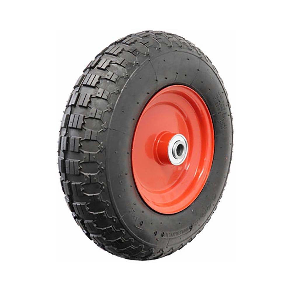 Wheel Rubber Pneumatic On Steel Centre 400 X 100mm 220kg 20mm Shaft_293848_CPW4.00-8PS20C