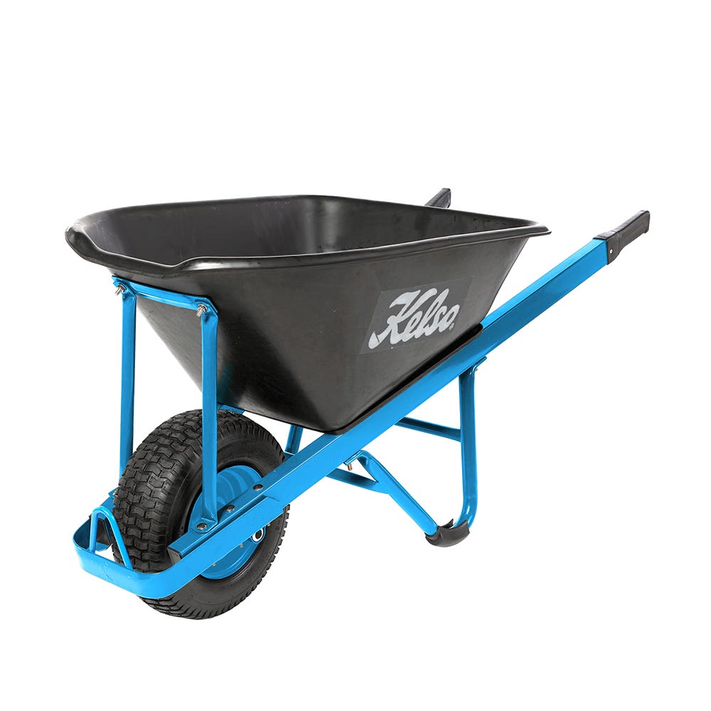 Wheelbarrow 100L Poly Tray Flat Free Wheel 527905 FW15013-FF